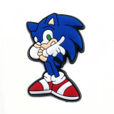 Game Cartoon Sonic Hole Shoes Flower Shoes Buckle Soft Rubber DIY Decoration