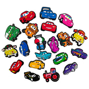 Lightning McQueen Cartoon Cute Hole Shoes Shoe Flowers Car Mobilization Product