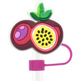 New cartoon fruit straw cap 10mm straw decoration