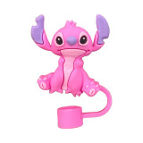 New Cute Stitch 10mm cartoon straw cap dust stopper STANLEY cup accessories straw cover