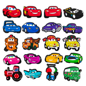 Lightning McQueen Cartoon Cute Hole Shoes Shoe Flowers Car Mobilization Product