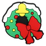 New Christmas Santa Claus PVC Soft Rubber Shoes Flower Shoe Buckle DIY Decoration