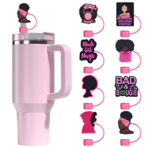 Black Series Straw Cap 10mm Universal Soft Rubber Straw Stopper Straw Decorative Accessories