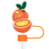 New cartoon fruit straw cap 10mm straw decoration