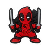 New Deadpool Wolverine Cave Shoes, Flower Shoes, Buckle Soft Rubber DIY