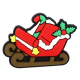 New Christmas Santa Claus PVC Soft Rubber Shoes Flower Shoe Buckle DIY Decoration