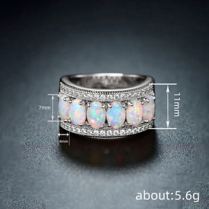 Imitation Opal  oval ring for women's fashion hot selling