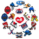New ice hockey sport hole shoes, flower shoe buckles DIY