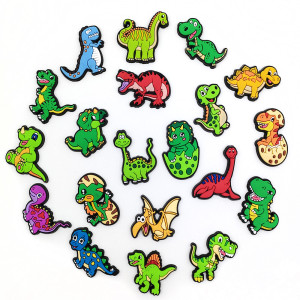 Cute Dinosaur Series Cave Shoes Flower Shoes Button DIY Accessories