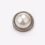 20mm snap button metal rhinestone Golden Silver Flower Pearl Rose flower