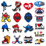 New ice hockey sport hole shoes, flower shoe buckles DIY