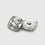 20mm snap button metal rhinestone Golden Silver Flower Pearl Rose flower
