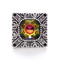 Square retro 20mm metal snap button Alloy rhinestone