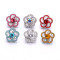 Flower  20mm metal snap button Alloy rhinestone