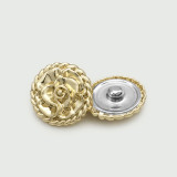 20mm snap button metal rhinestone Golden Silver Flower Pearl Rose flower