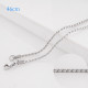 46CM Stainless steel fashion chain fit all jewelry silver plated FC9033
