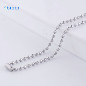 46CM Stainless steel fashion chain fit all jewelry silver plated FC9022