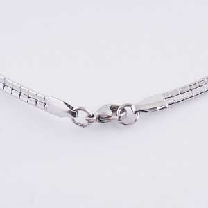 46CM Stainless steel fashion chain fit all jewelry silver plated FC9020