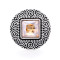 square 20mm metal snap button Alloy rhinestone