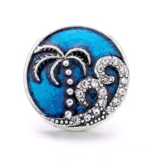 the underwater world scorpion  20mm metal snap button Alloy rhinestone