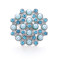 Flower Pearl 20mm metal snap button Alloy rhinestone