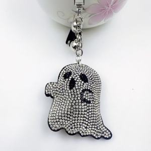 Halloween Korean Velvet Ghost Keychain Crystal Keychain Pendant