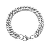 Celebrity style men's personalized stainless steel  bracelet necklace