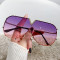 Large frame metal sunglasses, colorful V8 sunglasses, European and American fashion
