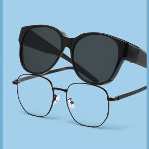 New myopia glasses for driving, anti UV polarized women's sunglasses