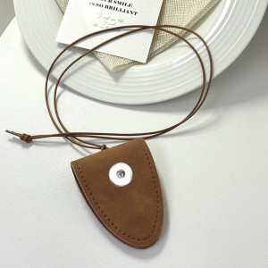 New magnetic suede eyeglass clip necklace 20mm snap button necklace