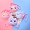 Plush crossbody bag cartoon children's shoulder bag round makeup bag mobile phone storage bag wholesale