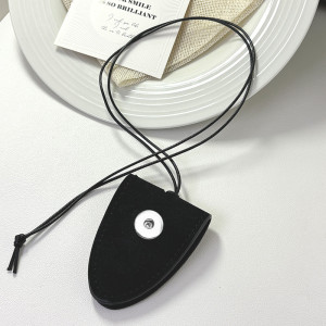 New magnetic suede eyeglass clip necklace 20mm snap button necklace