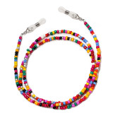 Colorful Rice Bead Glasses Chain Mask Chain Anti Loss Hanging Rope