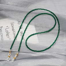 Handmade emerald glasses chain, children's glasses hanging rope hanging chain crystal