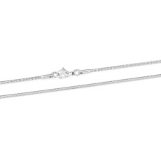 50cm-70cm silvery stainless steel round snake chain necklace snake bone chain