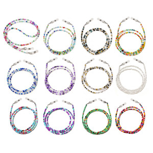 Colorful Rice Bead Glasses Chain Mask Chain Anti Loss Hanging Rope