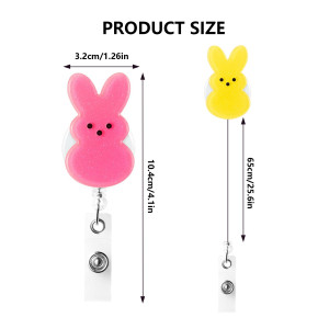Easter Bunny Acrylic Easy Pull Card Buckle Expansion Buckle Cartoon