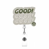 New Creative Acrylic Sparkling Powder Badge Scroll Rotating Scalable Nurse Doctor ID Chest Card Buckle