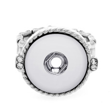 20mm elastic adjustable ring snap button ring
