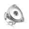 20mm snap button ring Adjustable ring with adjustable opening