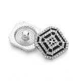 Flower Cross 20mm metal snap button Alloy rhinestone
