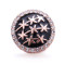Flower Cross 20mm metal snap button Alloy rhinestone
