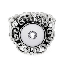 12mm elastic adjustable ring snap button ring
