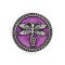dragonfly 20mm metal snap button Alloy rhinestone
