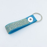 Rhinestone  20mm snap button keychain