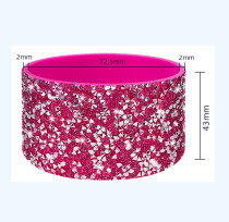 Rhinestone Silicone cup cover, water cup cover, protective cover