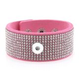 New shiny rhinestone bracelet 20mm snap button bracelet