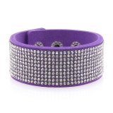 New shiny rhinestone bracelet 20mm snap button bracelet