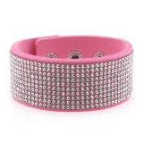 New shiny rhinestone bracelet 20mm snap button bracelet