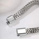 New 20mm snap button magnetic buckle stainless steel bracelet for men
